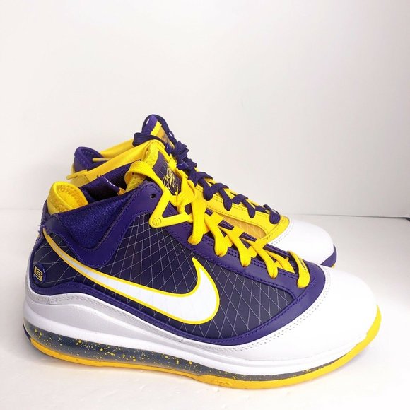 Nike Lebron 7 Media Day Shoes Men’s Size 6.5 CW2300-500 Purple/White/Yellow main image 6